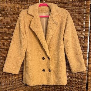 Cozy Beige Teddy Jacket
